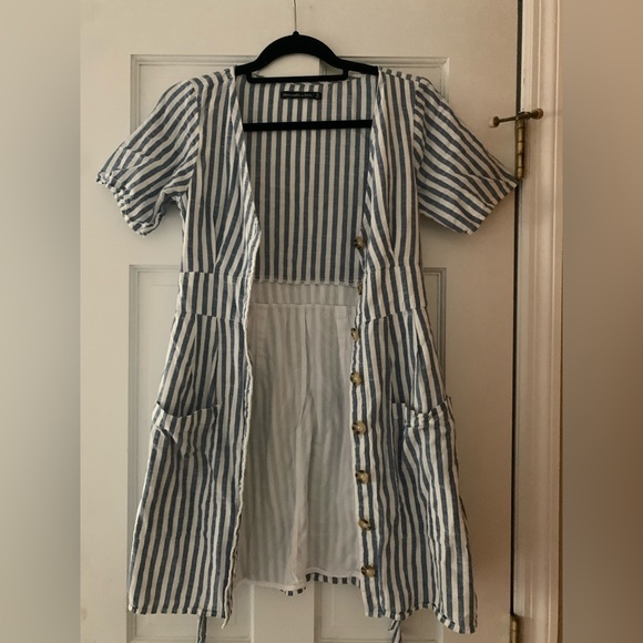 Abercrombie & Fitch Striped Button-Up Mini Dress - Picture 3 of 5